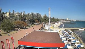 Веб камера Крыма, Феодосия, городской пляж «Камешки»